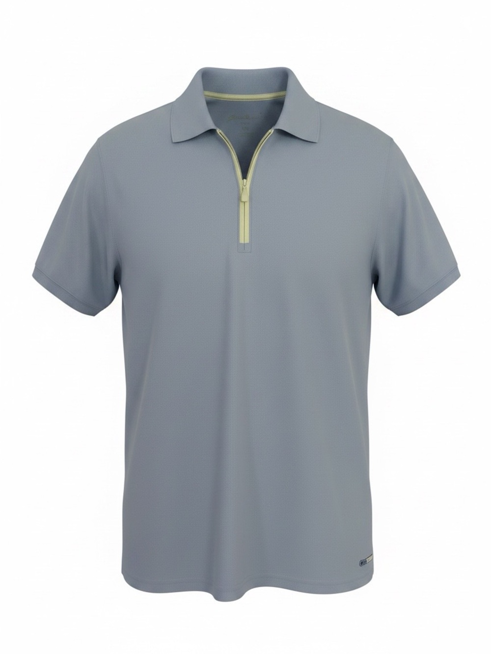 Eddie Bauer XL Cool Max Light Blue Performance 1/4 Zip Polo - Golf, Travel,